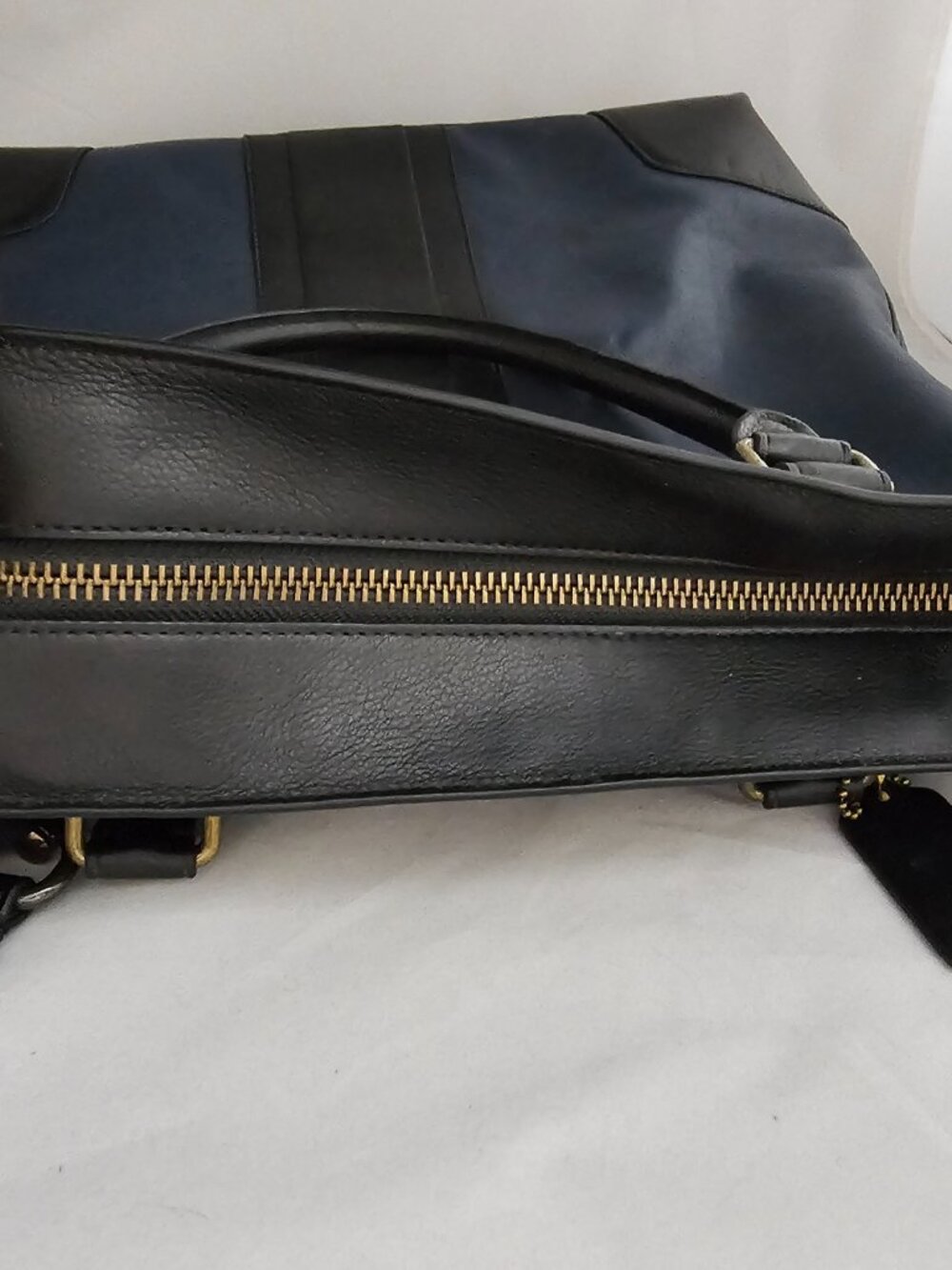 Coach Men's Tote Bag in Blue and Black Leather F71640. Brand New! - Picture 8 of 16